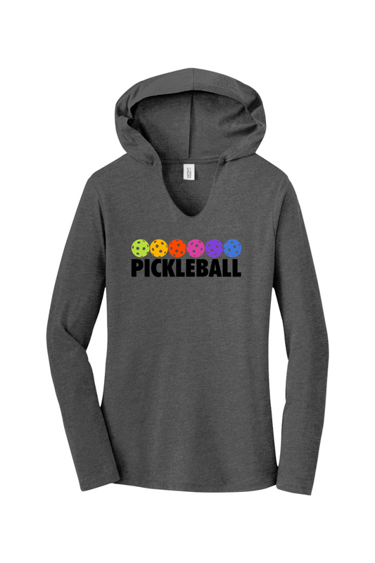District Women’s Perfect Tri Long Sleeve Hoodie Charcoal