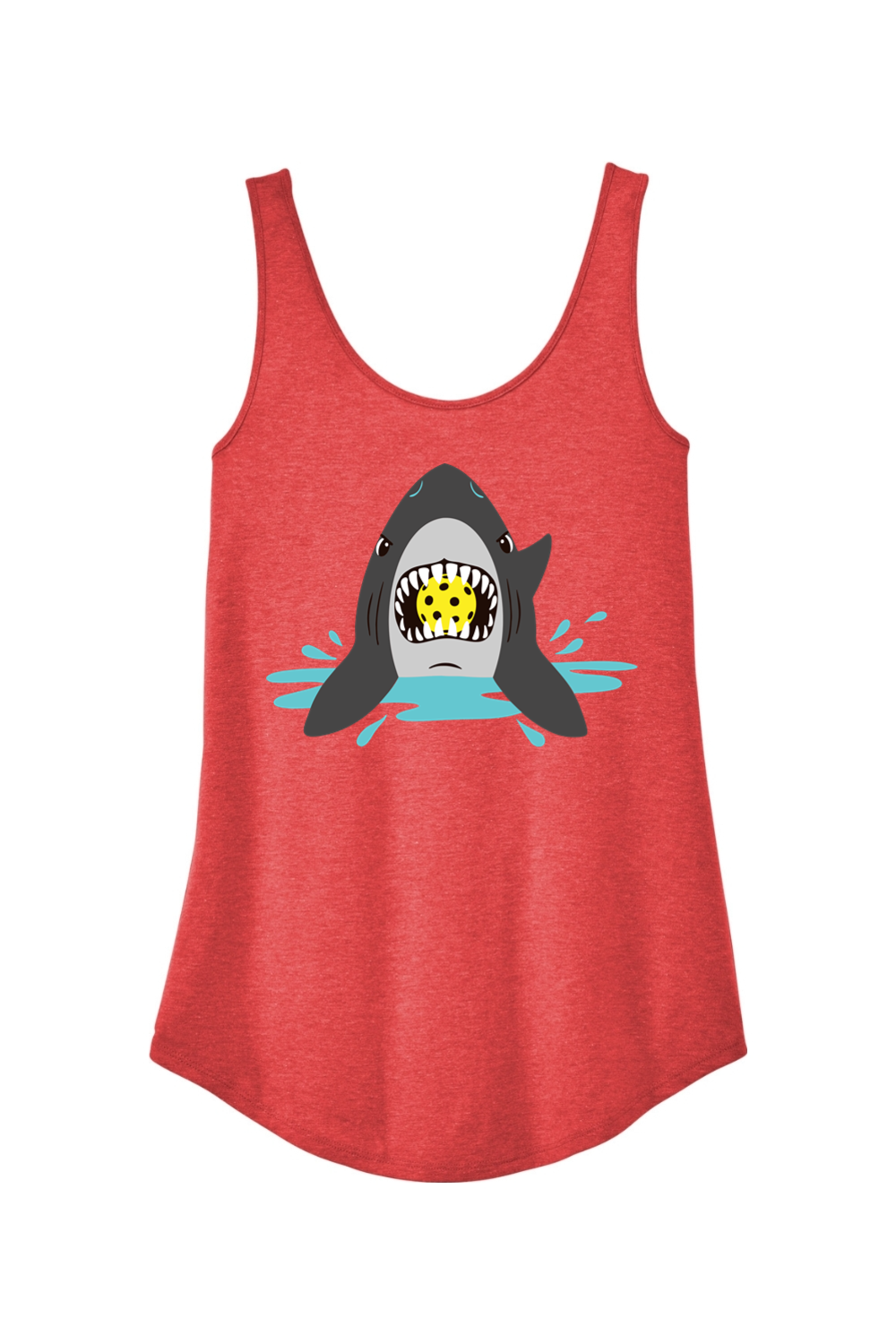 District Women's Perfect Tri Relaxed Tank Red Frost