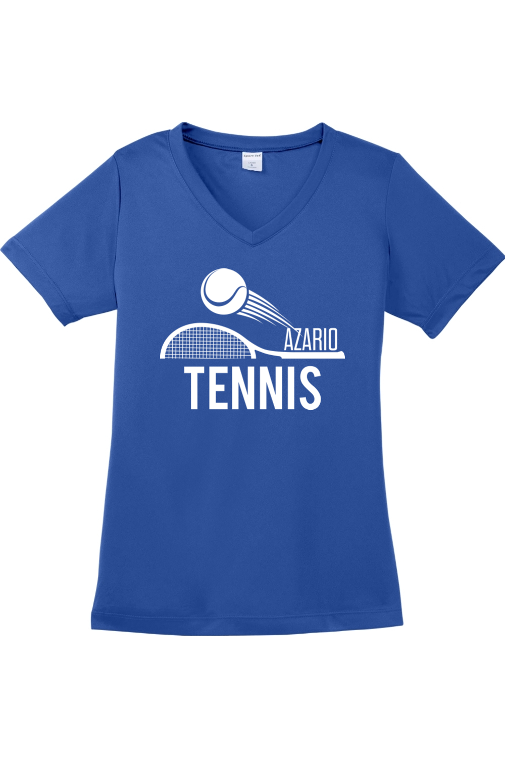 Azario Tennis - Ladies V-Neck Tee