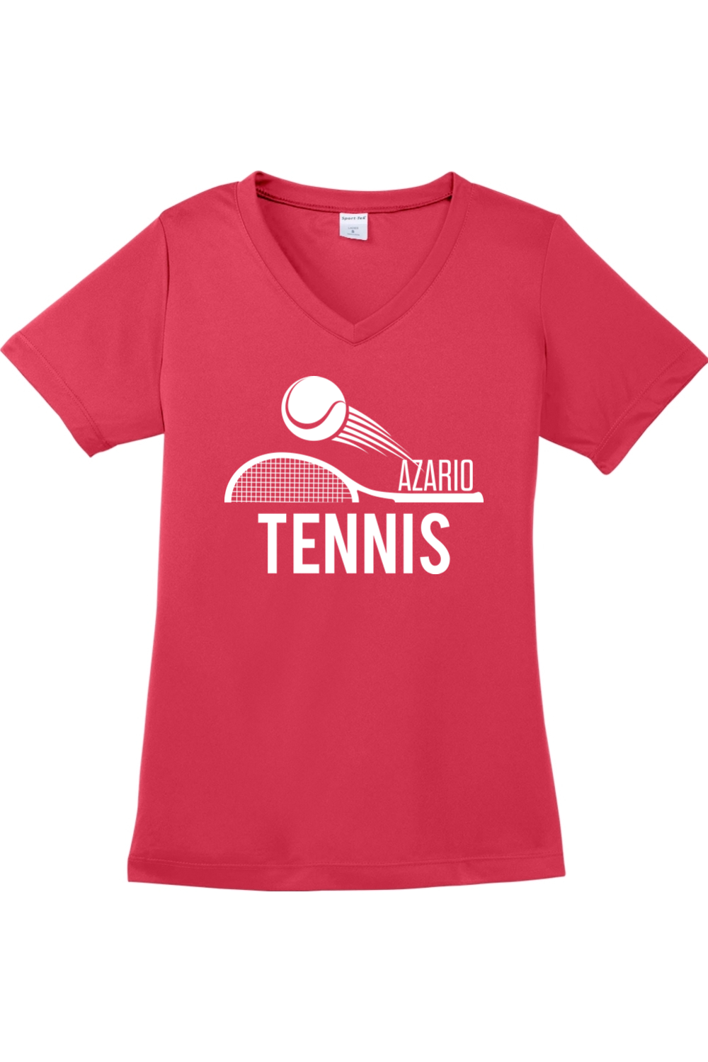 Azario Tennis - Ladies V-Neck Tee