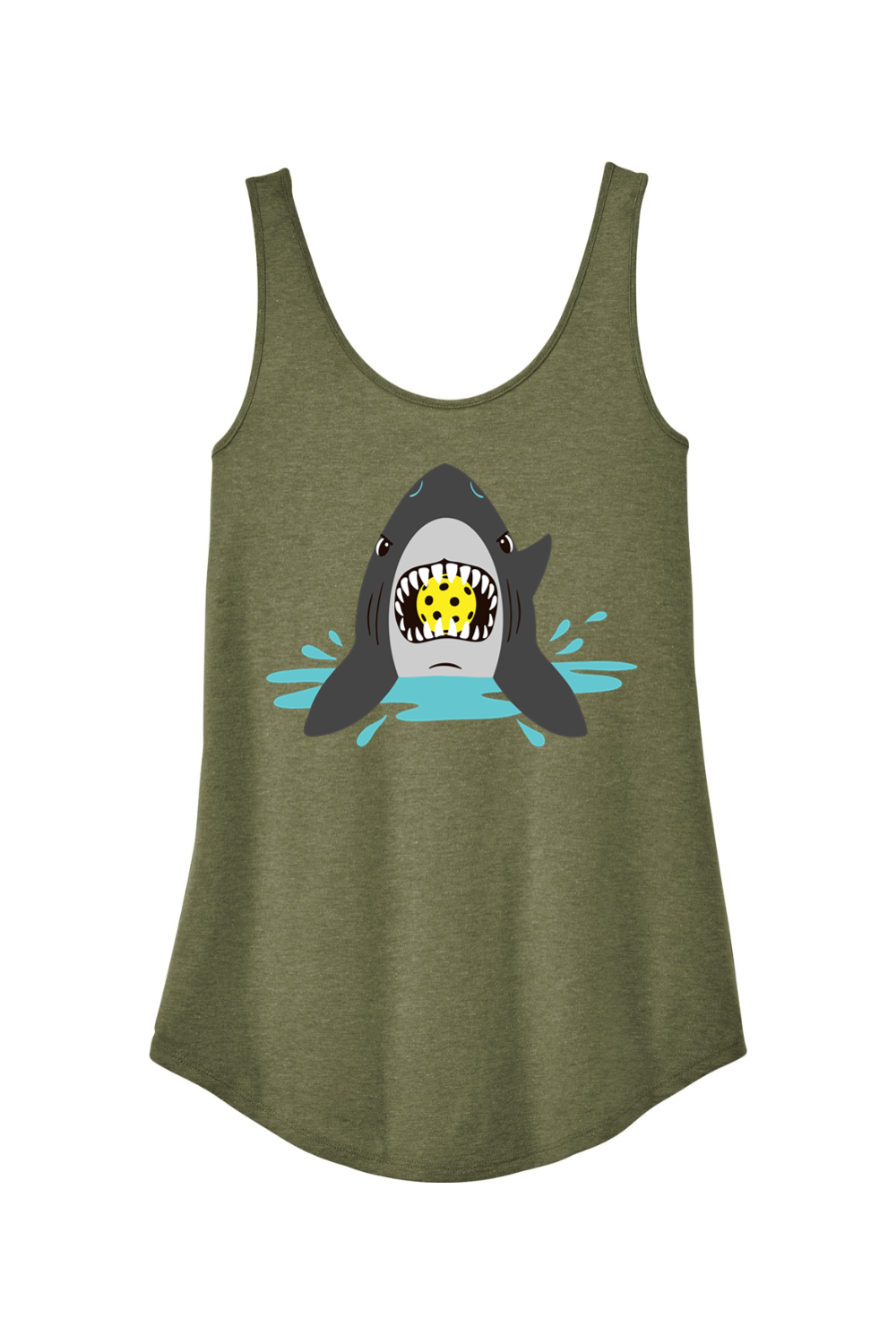 District Women's Perfect Tri Relaxed Tank Military Green Frost