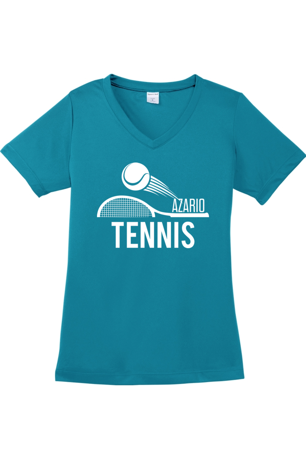 Azario Tennis - Ladies V-Neck Tee