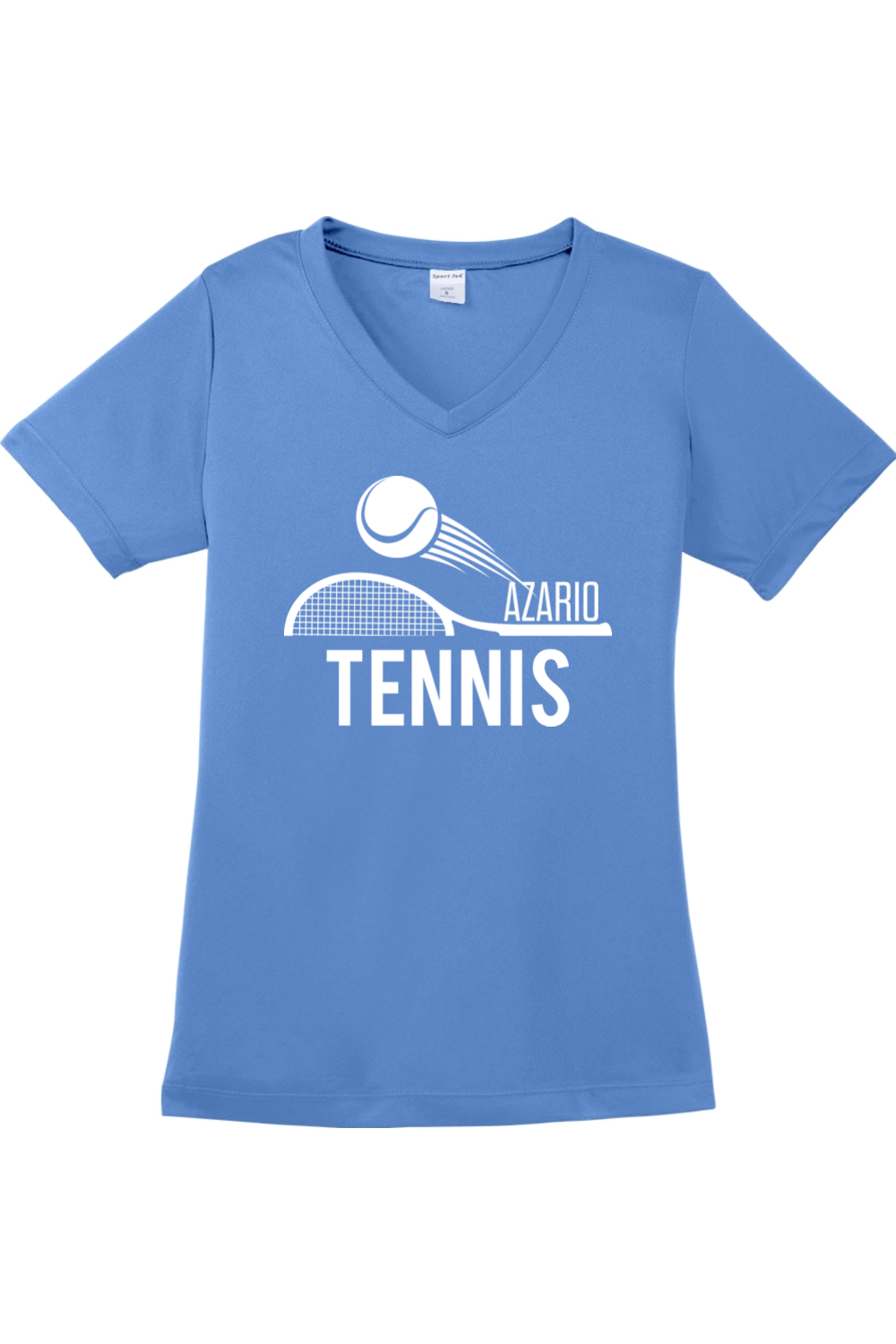 Azario Tennis - Ladies V-Neck Tee