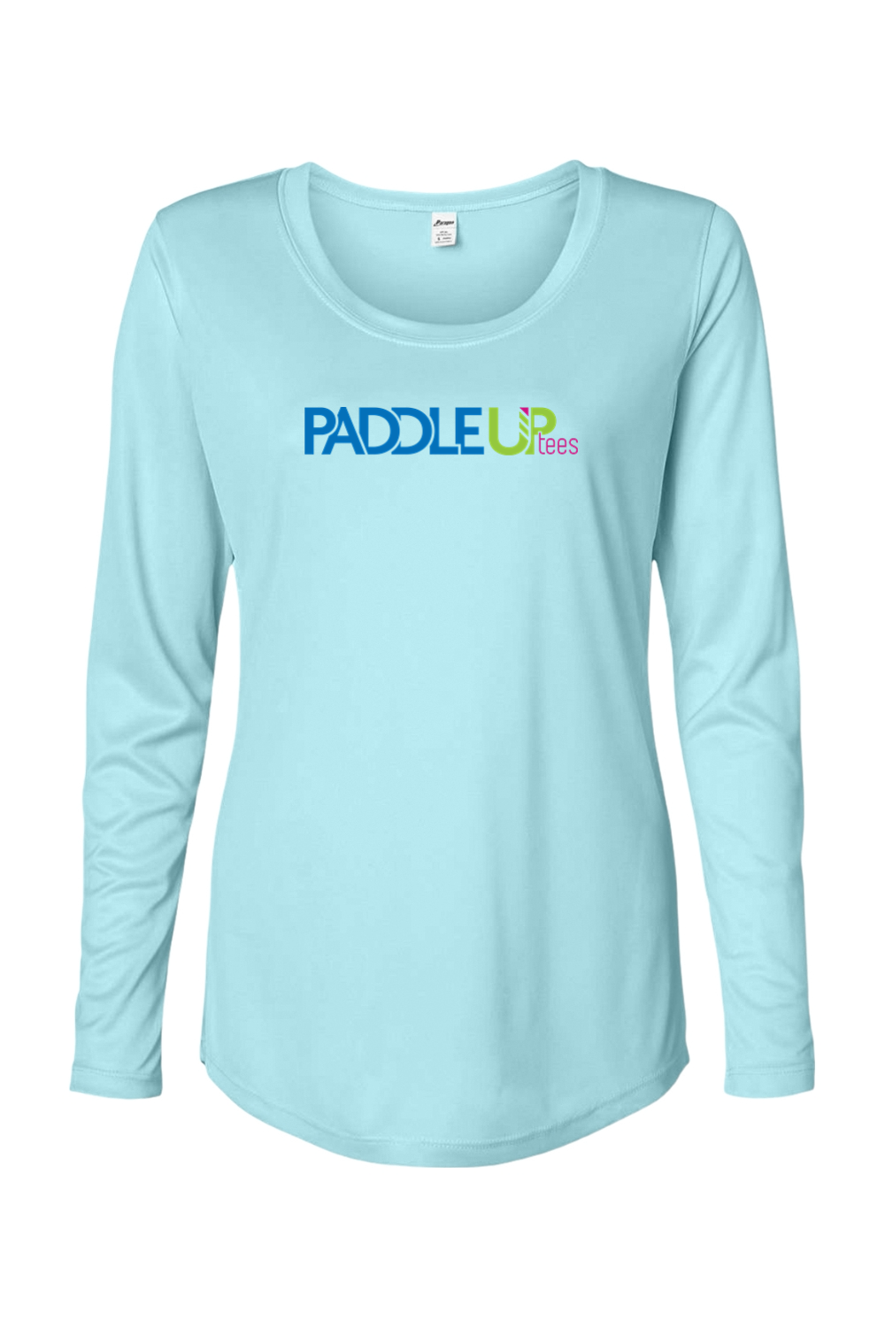 Paragon Women's Long Islander Performance Long Sleeve T-Shirt Aqua Blue