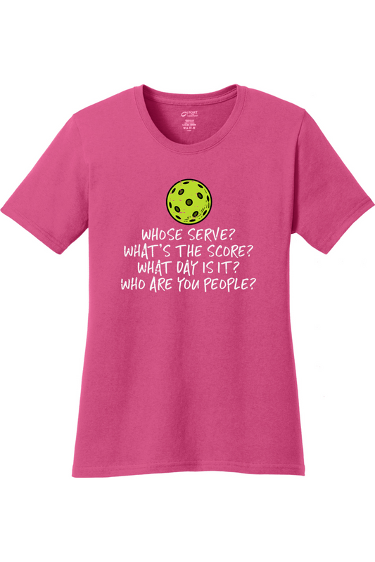 Port & Company Ladies Core Cotton Tee Sangria