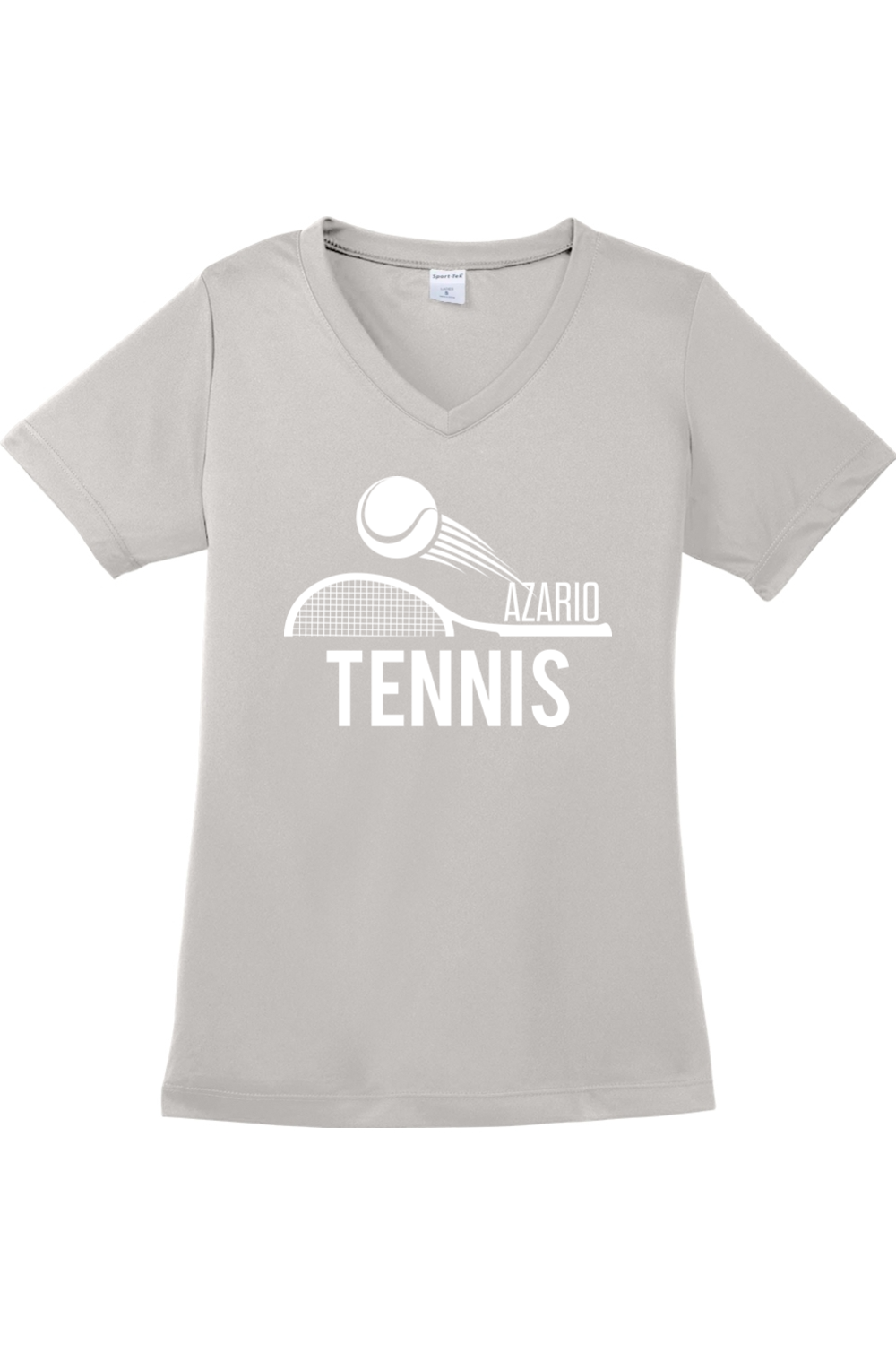Azario Tennis - Ladies V-Neck Tee