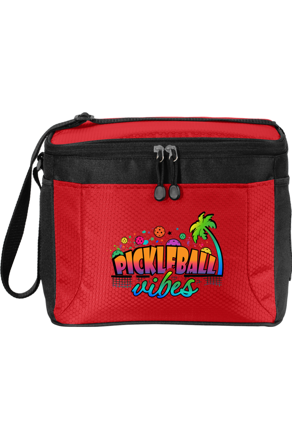 Port Authority 12-Can Cube Cooler Red Black