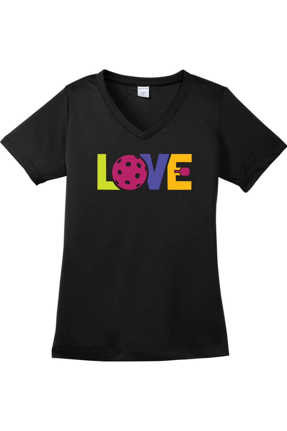 Sport-Tek Ladies PosiCharge Competitor V-Neck Tee Black