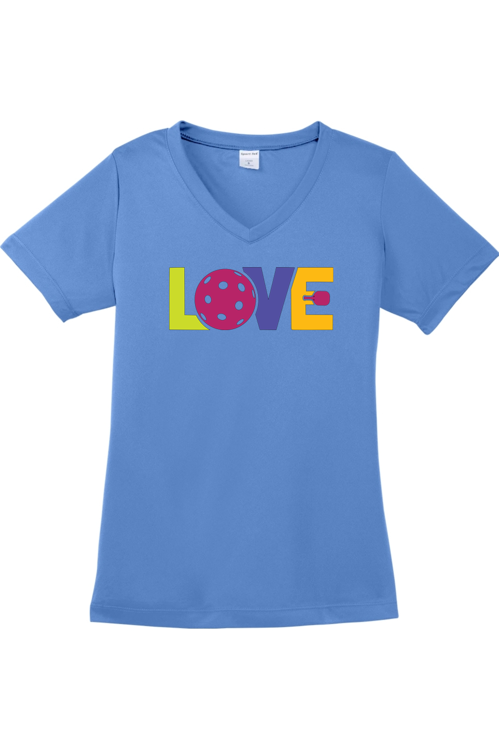 Sport-Tek Ladies PosiCharge Competitor V-Neck Tee Carolina Blue