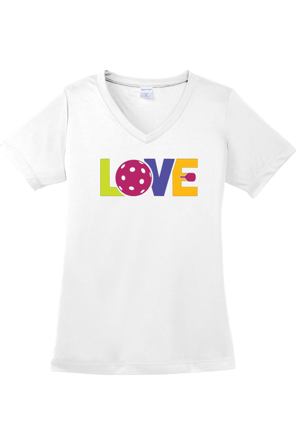 Sport-Tek Ladies PosiCharge Competitor V-Neck Tee White