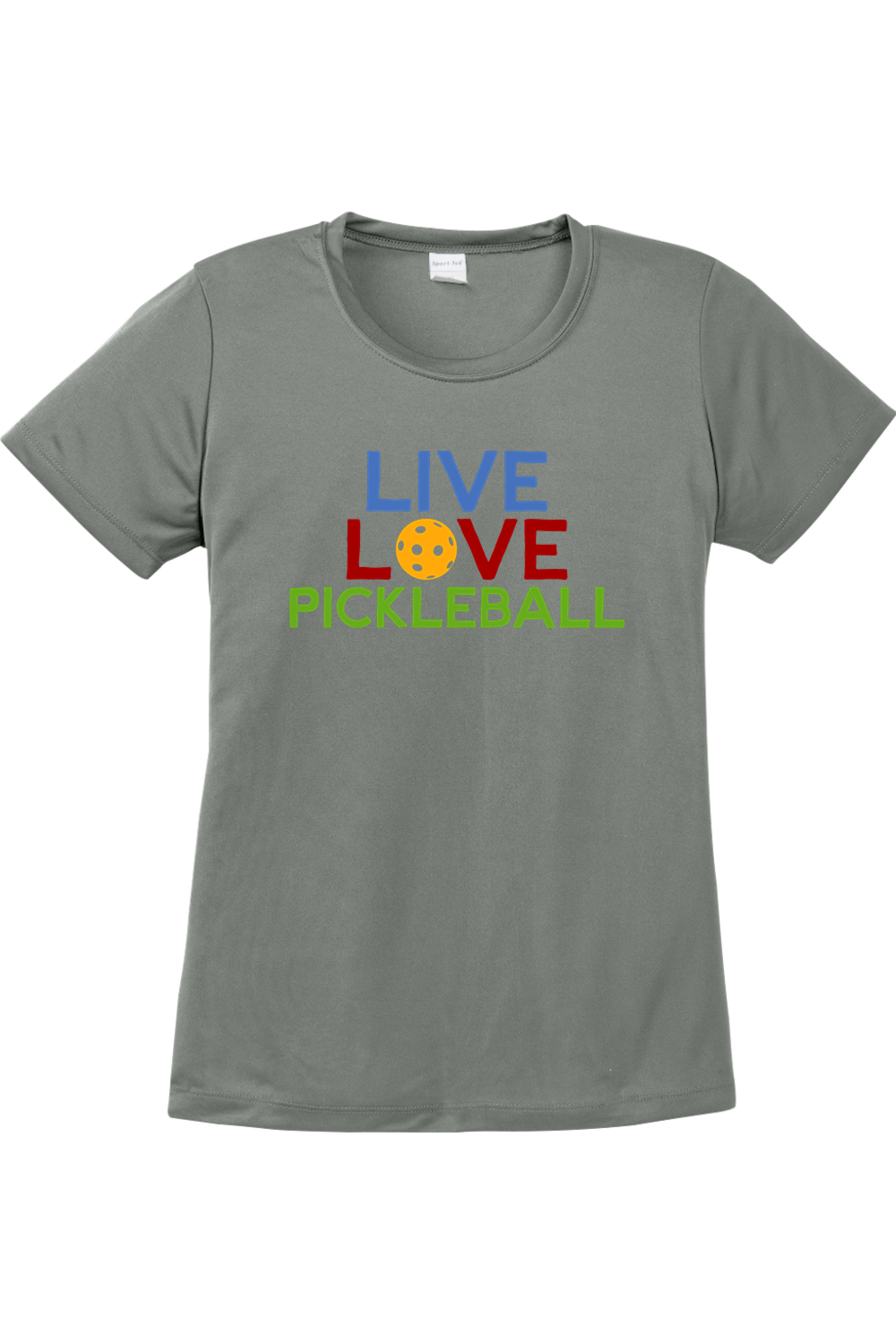 Sport-Tek Ladies PosiCharge Competitor Tee Grey Concrete
