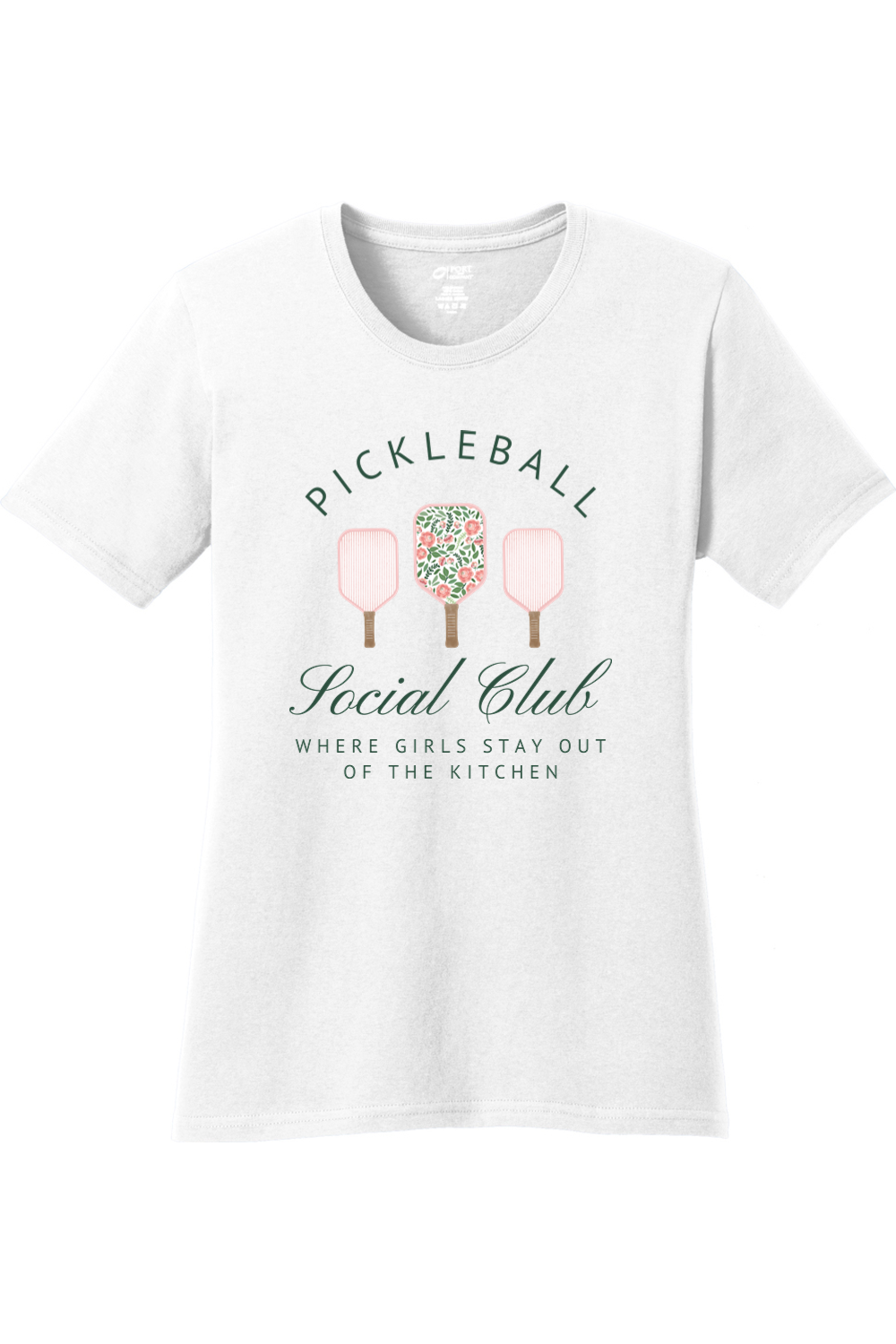 Port & Company Ladies Core Cotton Tee White