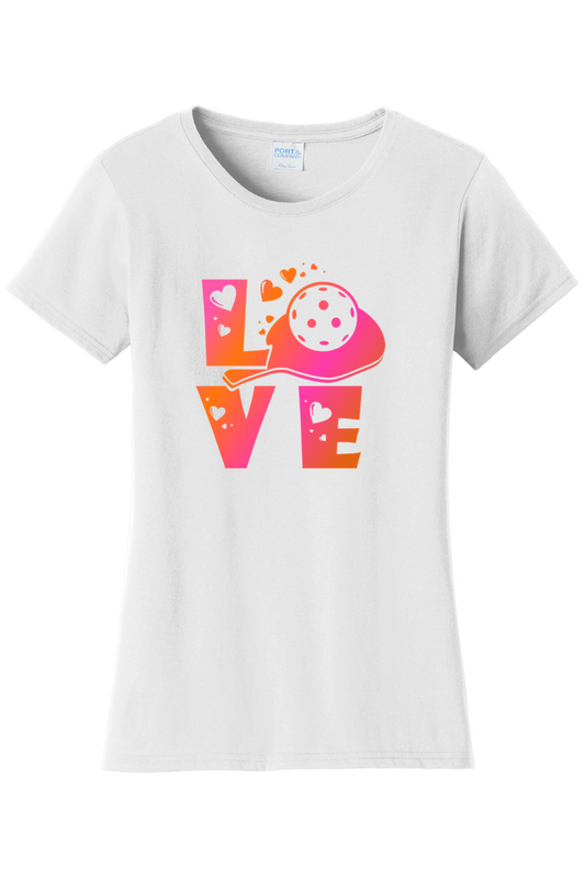 Port & Company Ladies Fan Favorite Tee White