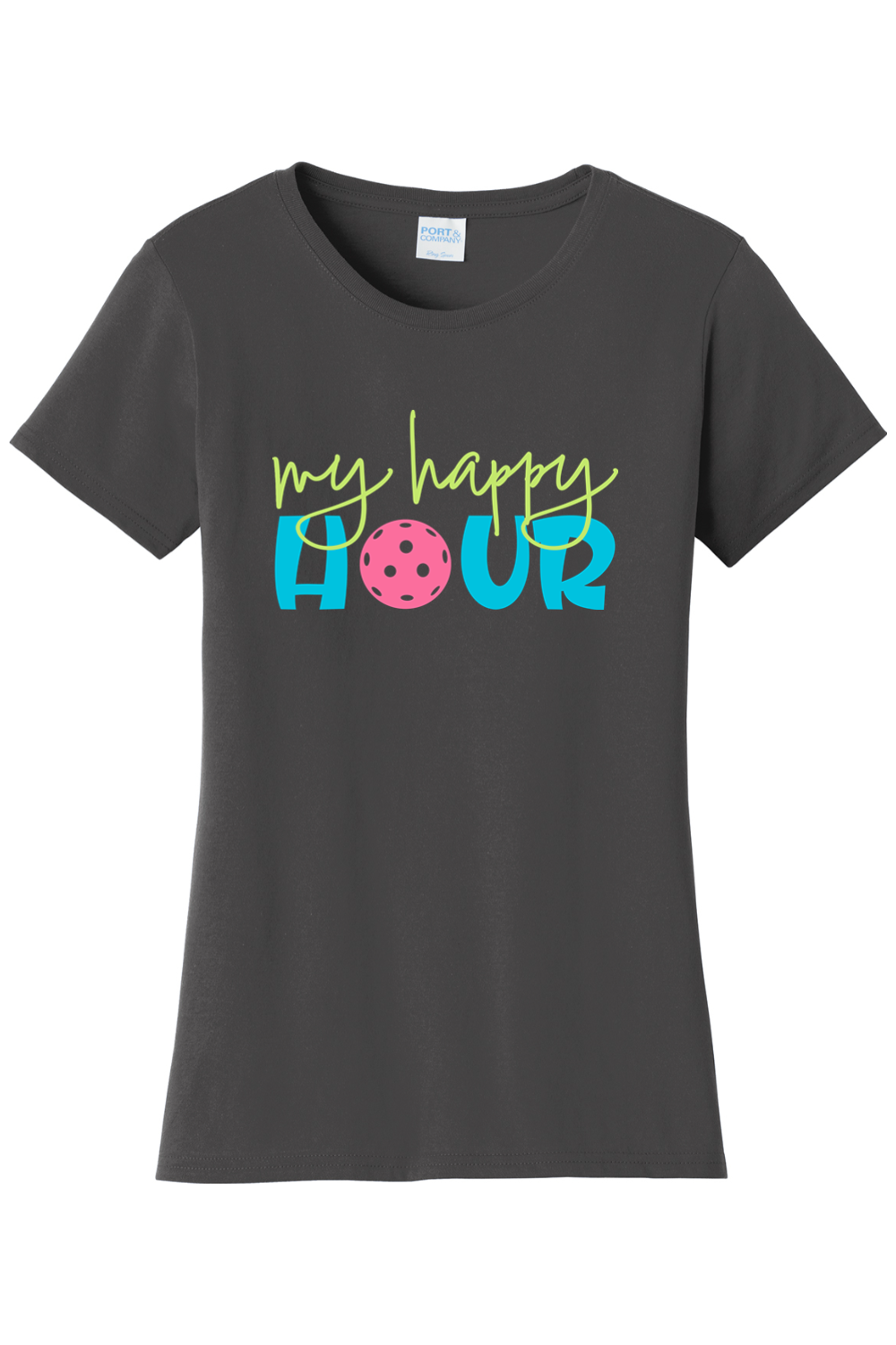 Port & Company Ladies Fan Favorite Tee Charcoal