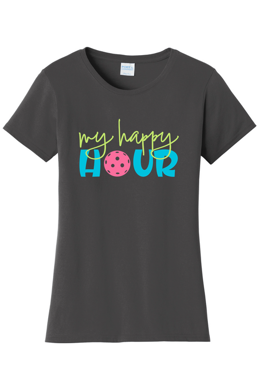 Port & Company Ladies Fan Favorite Tee Charcoal