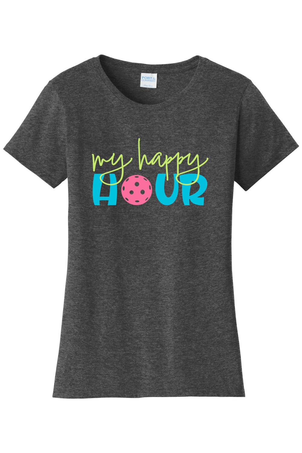 Port & Company Ladies Fan Favorite Tee Dark Heather Grey