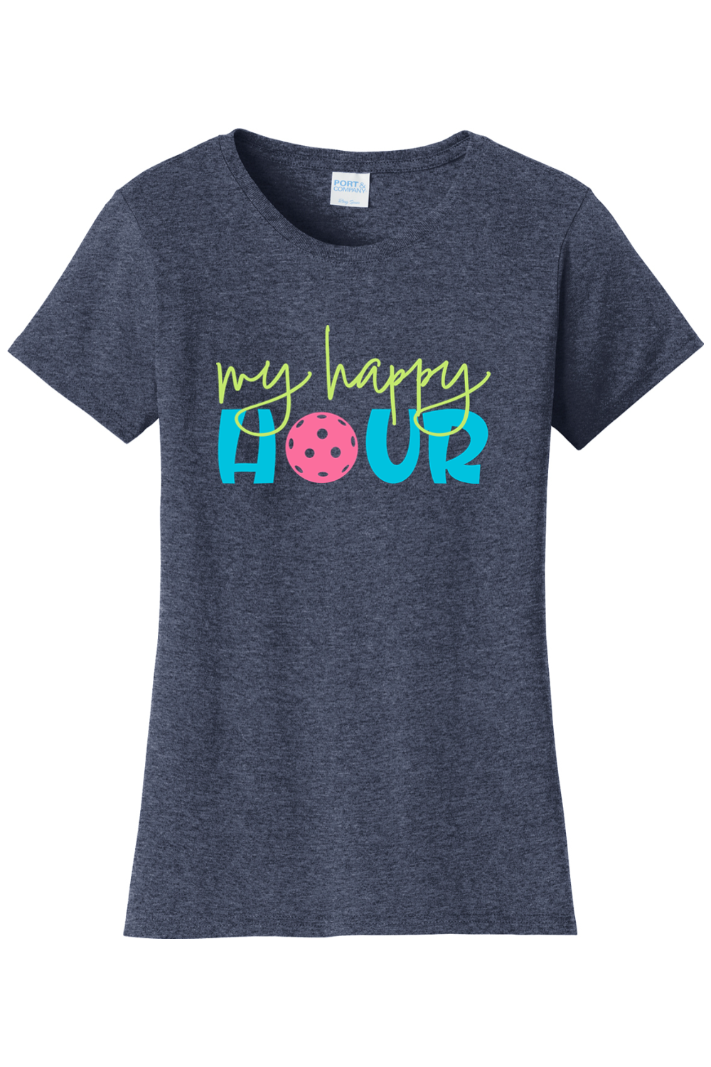 Port & Company Ladies Fan Favorite Tee Heather Navy