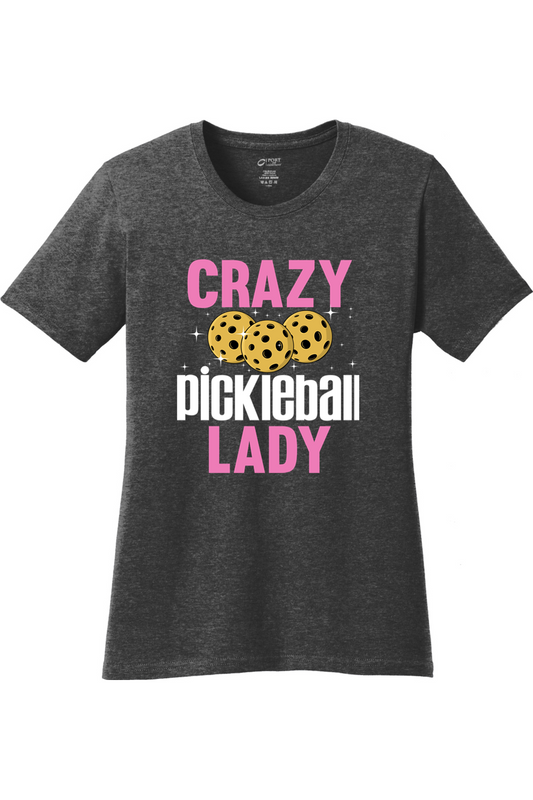 Port & Company Ladies Core Cotton Tee Dark Heather Grey