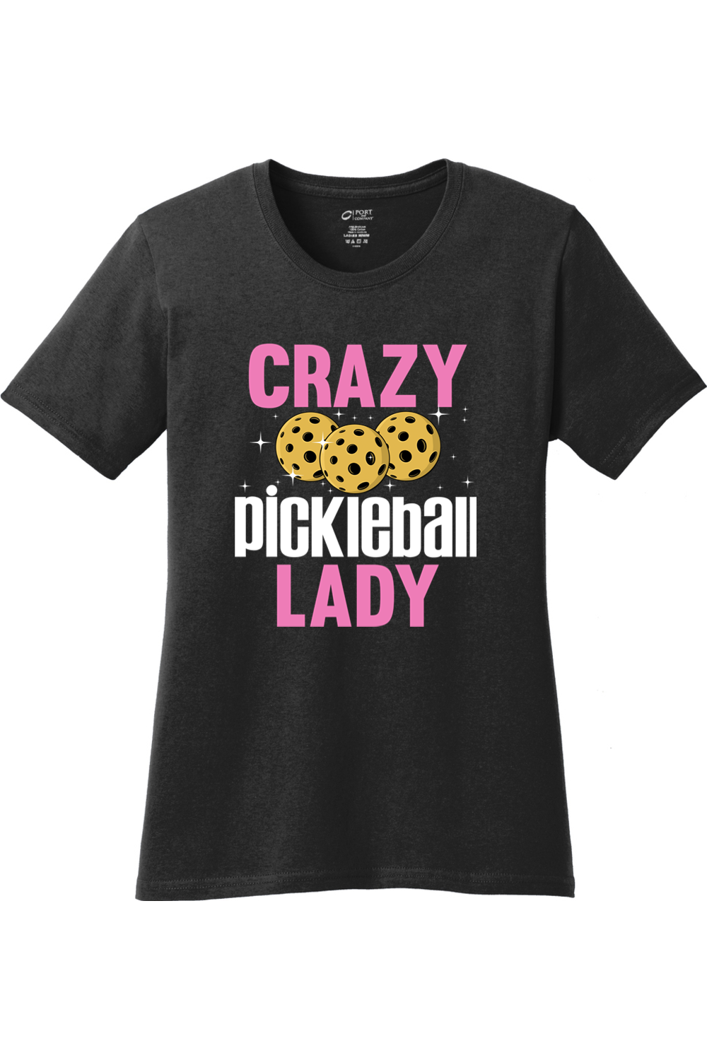Port & Company Ladies Core Cotton Tee Jet Black