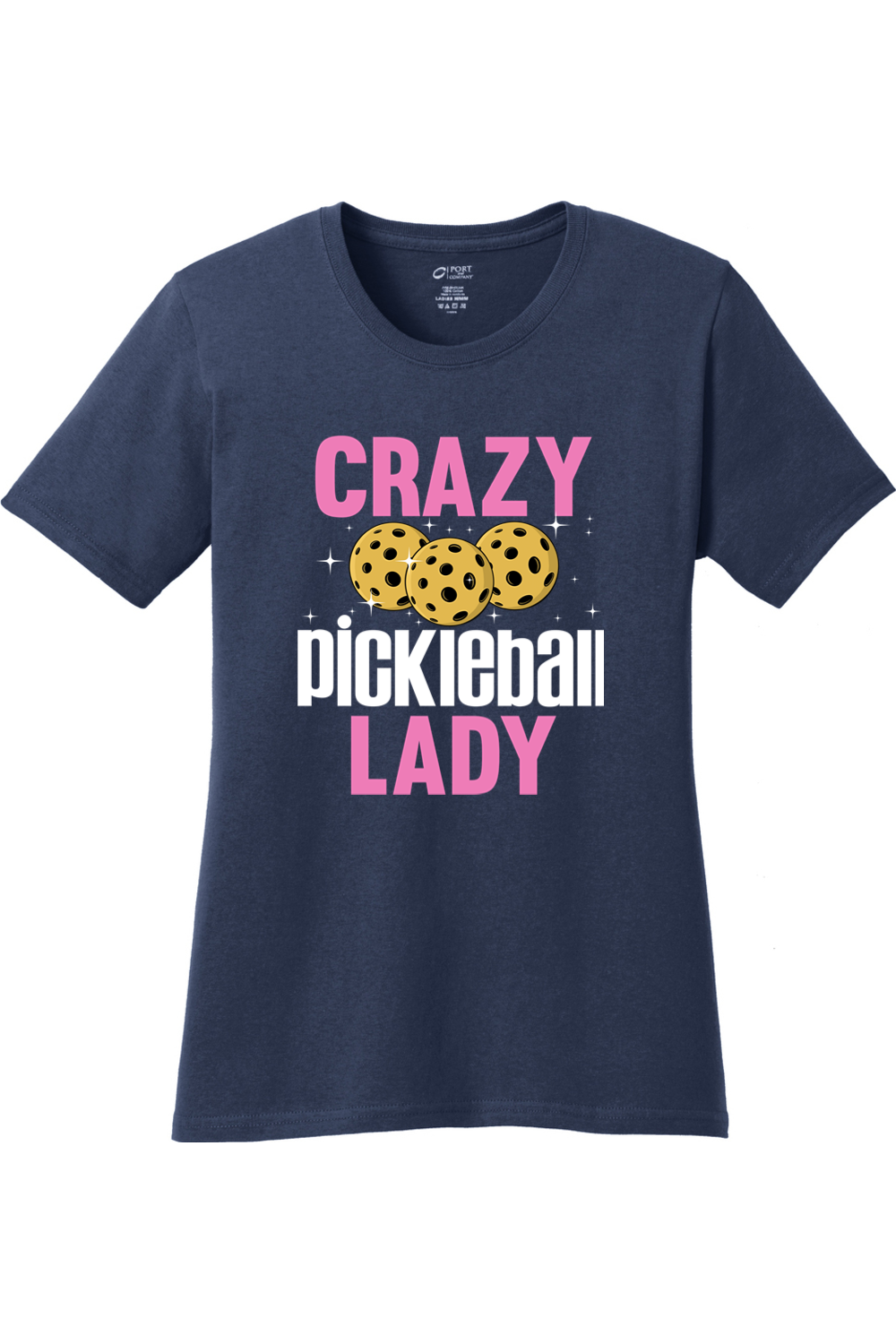 Port & Company Ladies Core Cotton Tee Navy