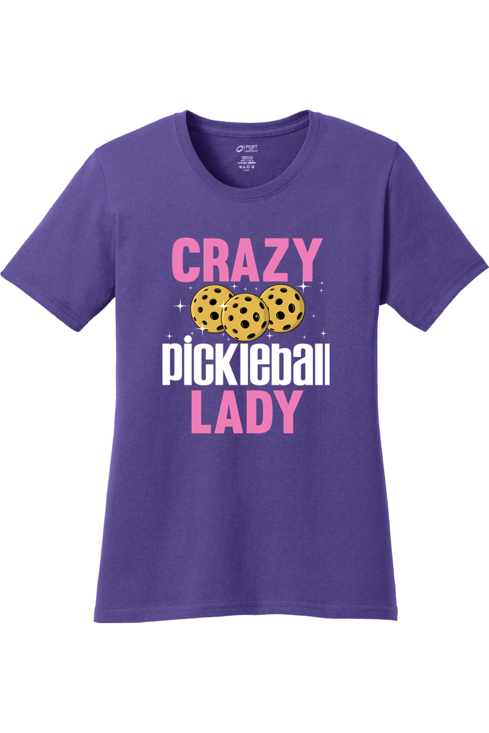 Port & Company Ladies Core Cotton Tee Purple
