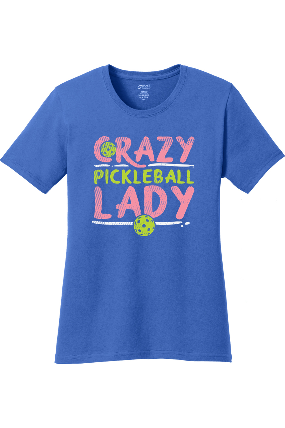 Port & Company Ladies Core Cotton Tee Royal