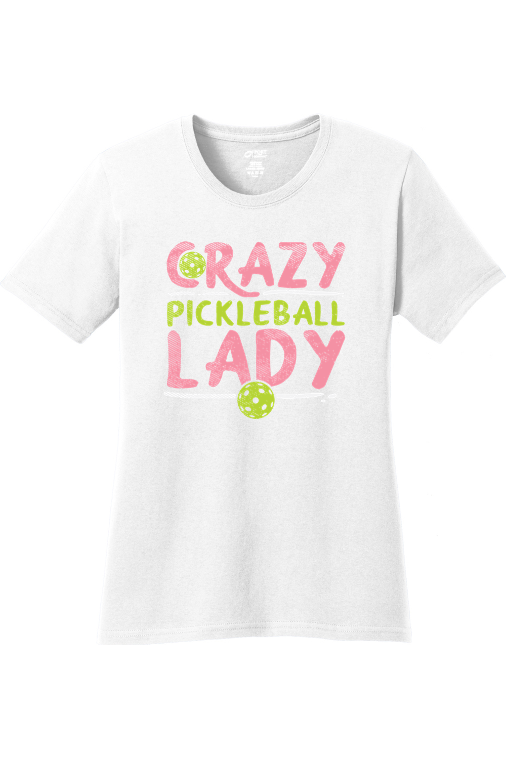 Port & Company Ladies Core Cotton Tee White