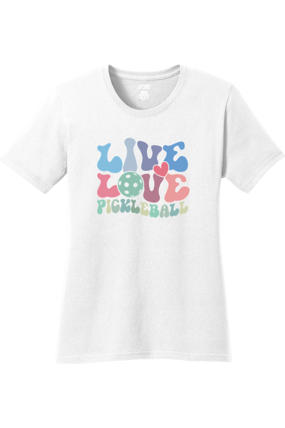 Port & Company Ladies Core Cotton Tee White