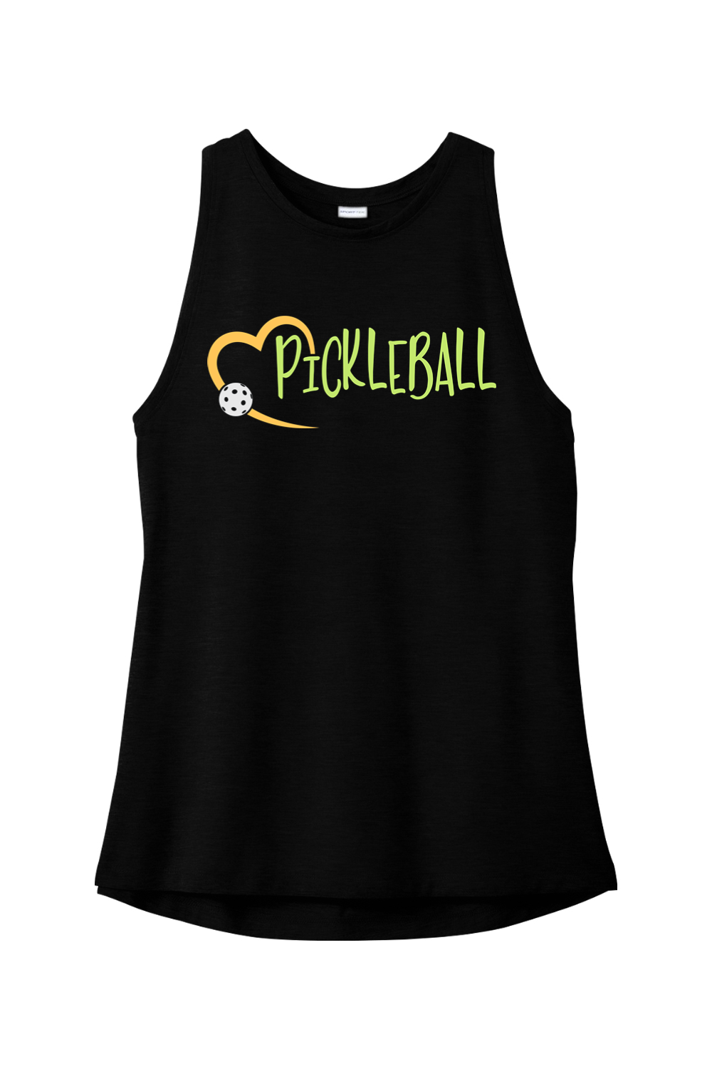 Sport-Tek Ladies PosiCharge Tri-Blend Wicking Tank Black Triad Solid