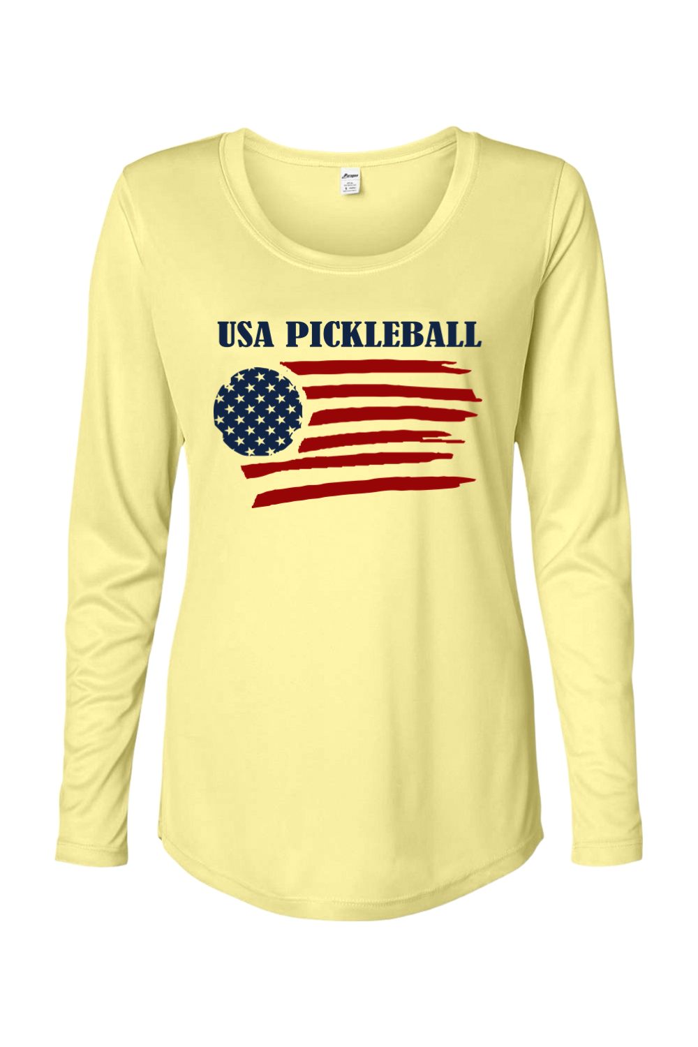 Paragon Women's Long Islander Performance Long Sleeve T-Shirt Pale Yellow