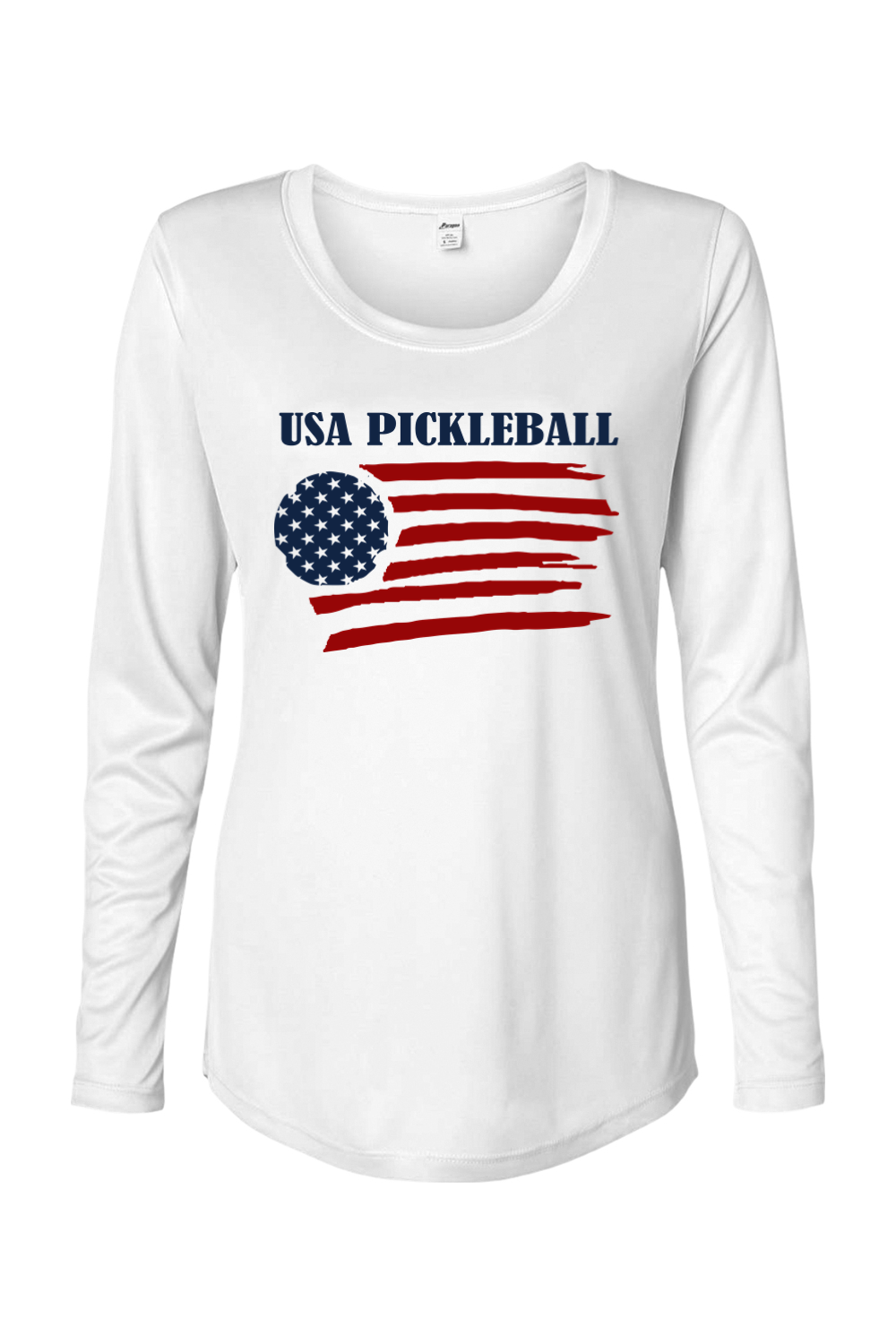 Paragon Women's Long Islander Performance Long Sleeve T-Shirt White