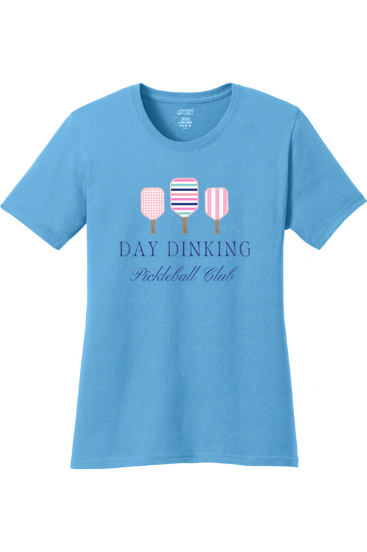 Port & Company Ladies Core Cotton Tee Aquatic Blue