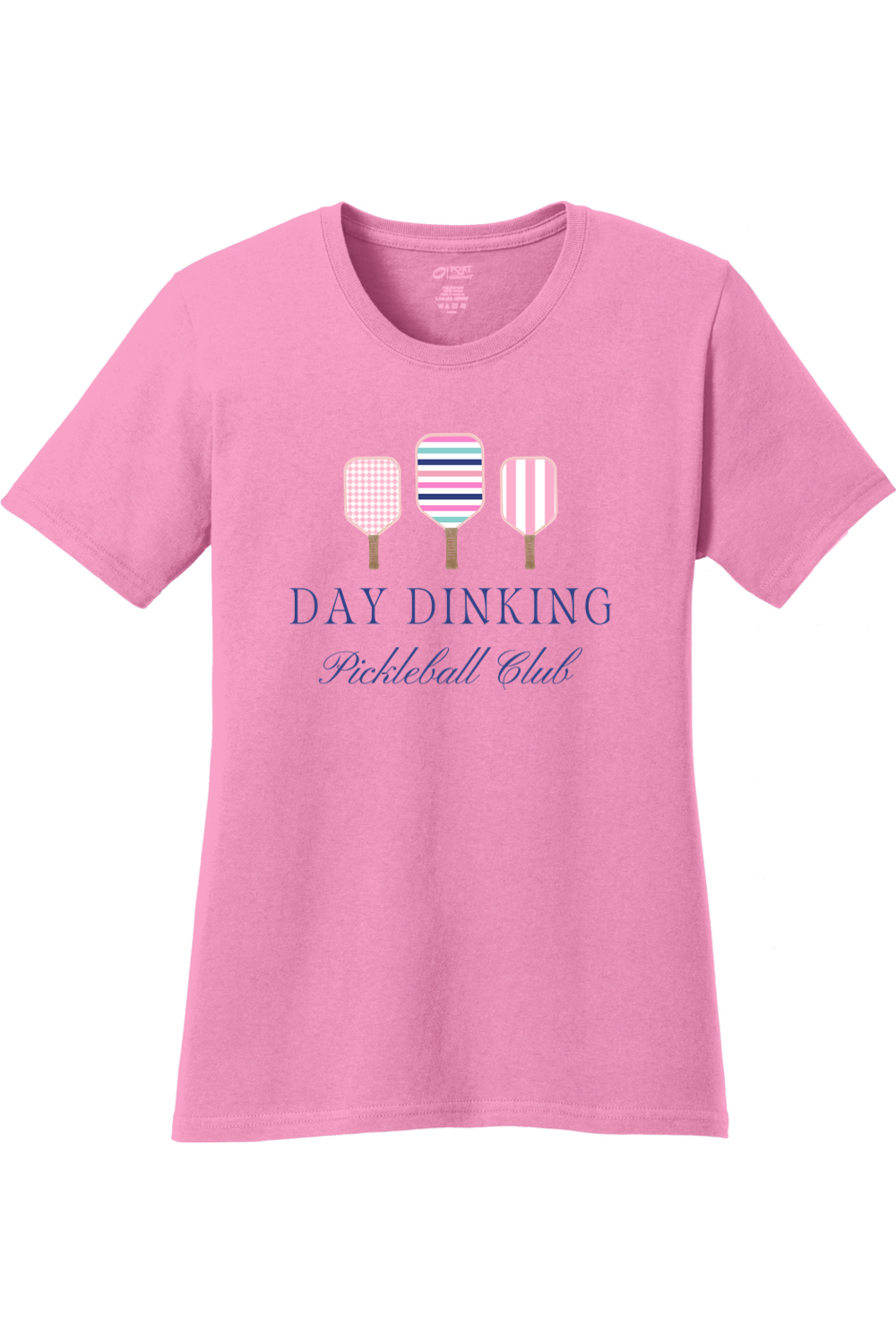 Port & Company Ladies Core Cotton Tee Candy Pink