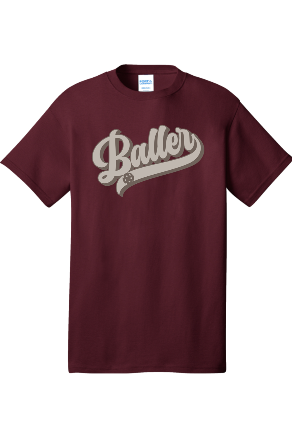 Port & Company Core Cotton Tee Athletic Maroon
