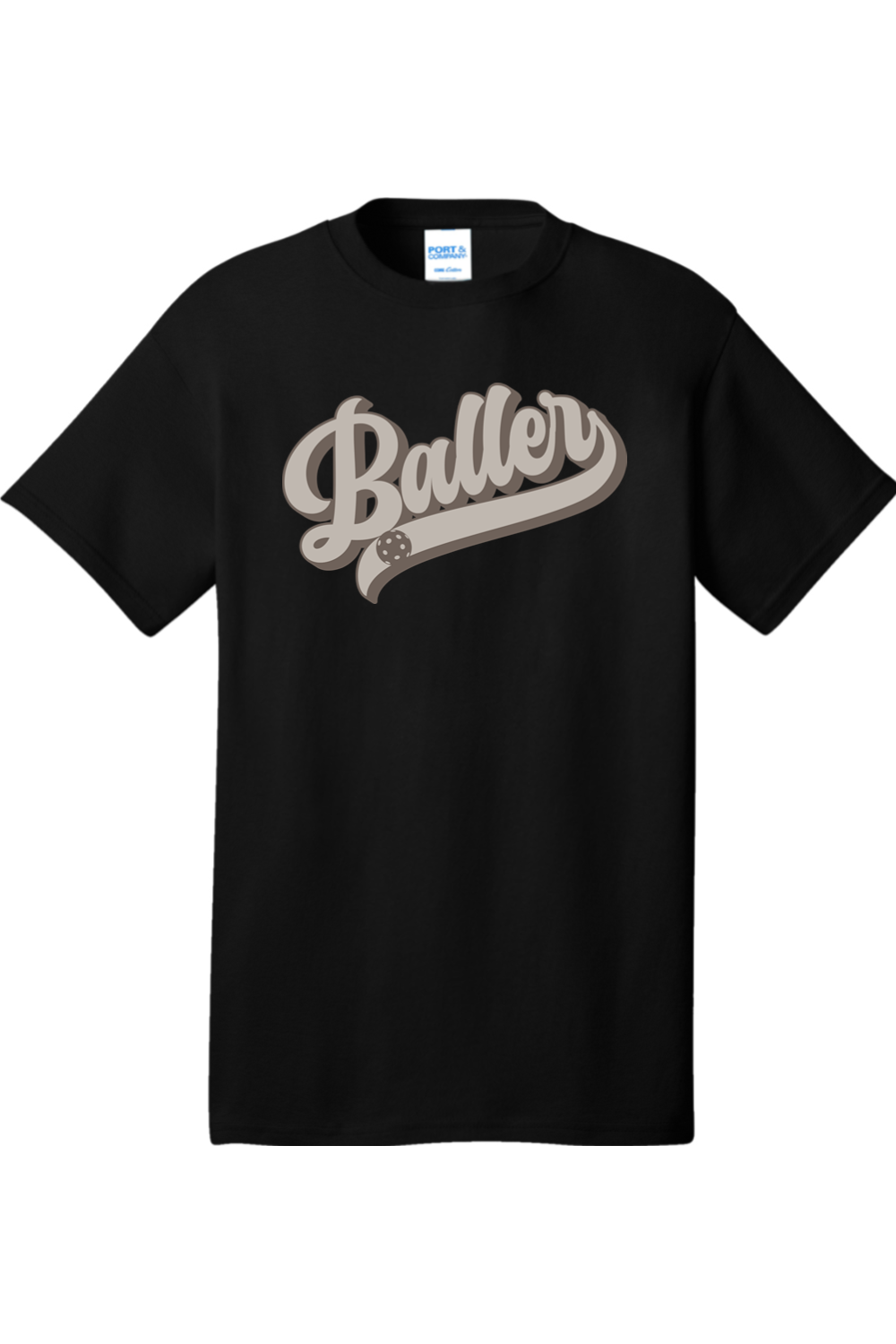 Port & Company Core Cotton Tee Jet Black