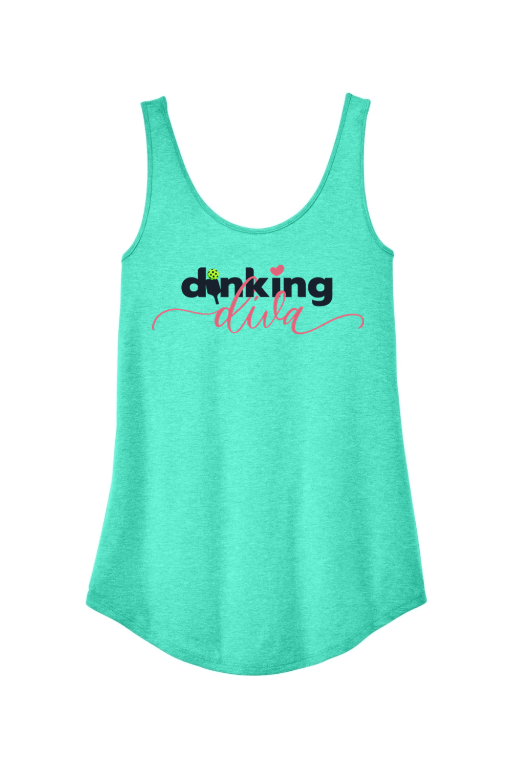 District Women's Perfect Tri Relaxed Tank Aqua Heather