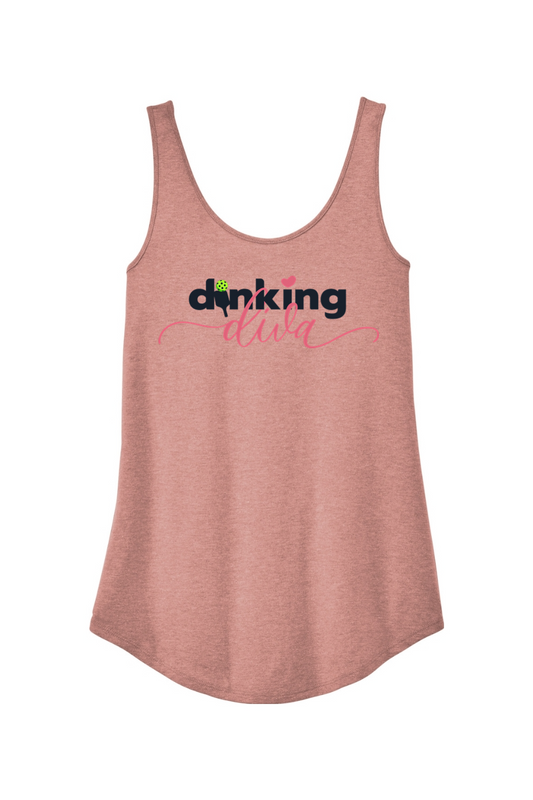 District Women's Perfect Tri Relaxed Tank Blush Frost