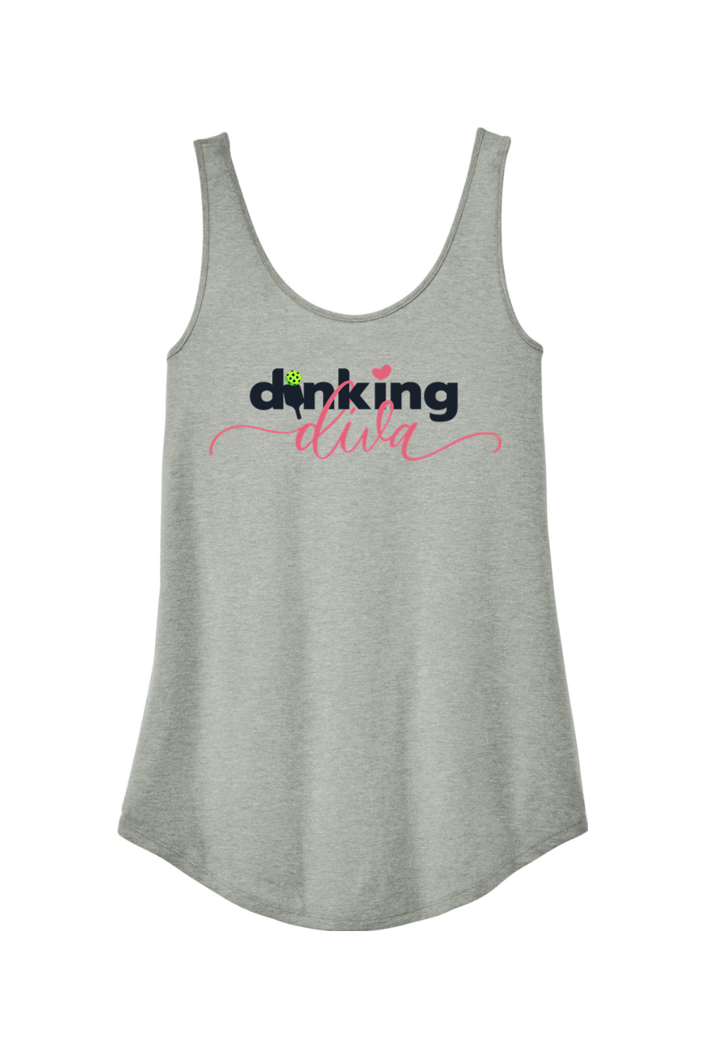 District Women's Perfect Tri Relaxed Tank Heathered Grey