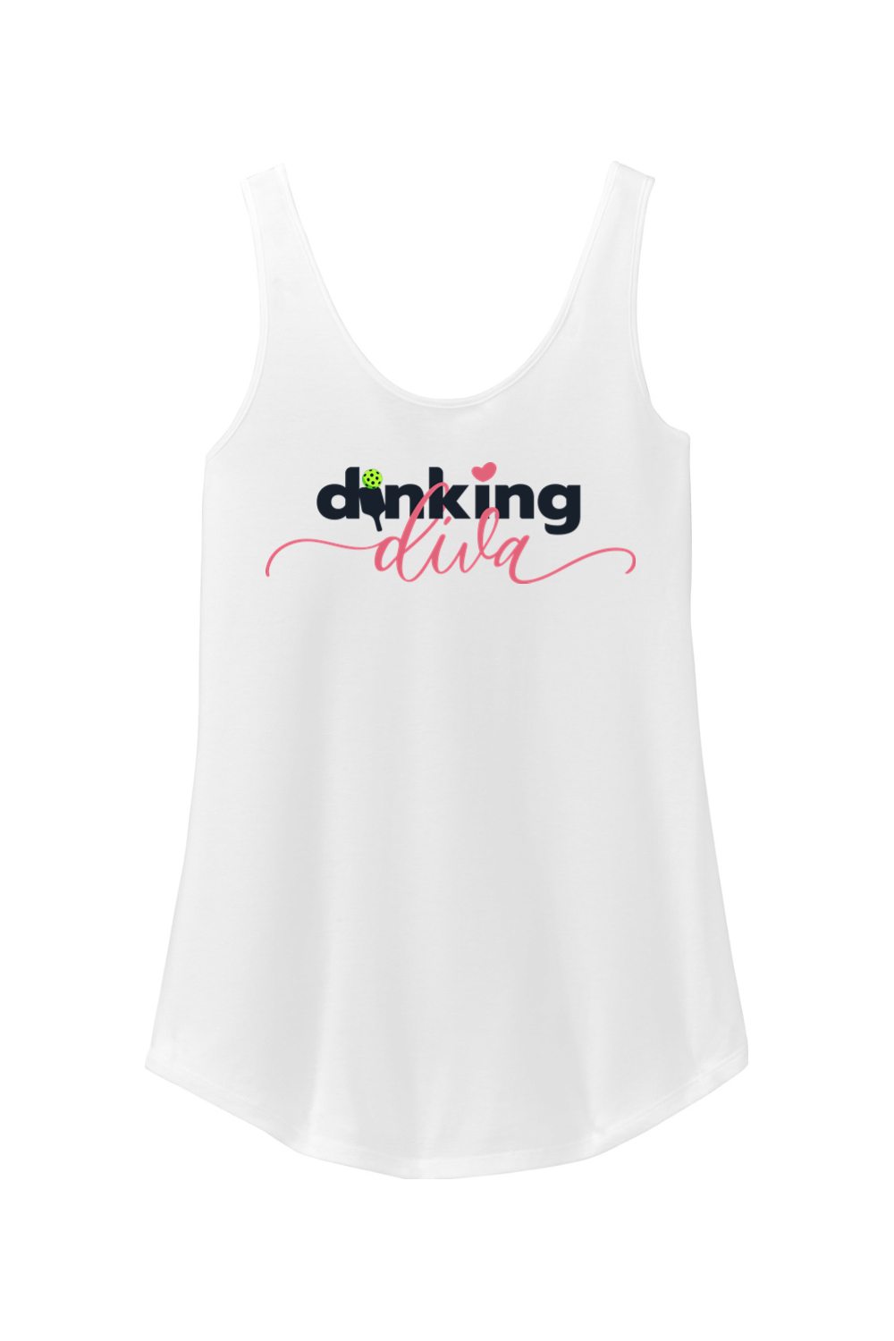 District Women's Perfect Tri Relaxed Tank White