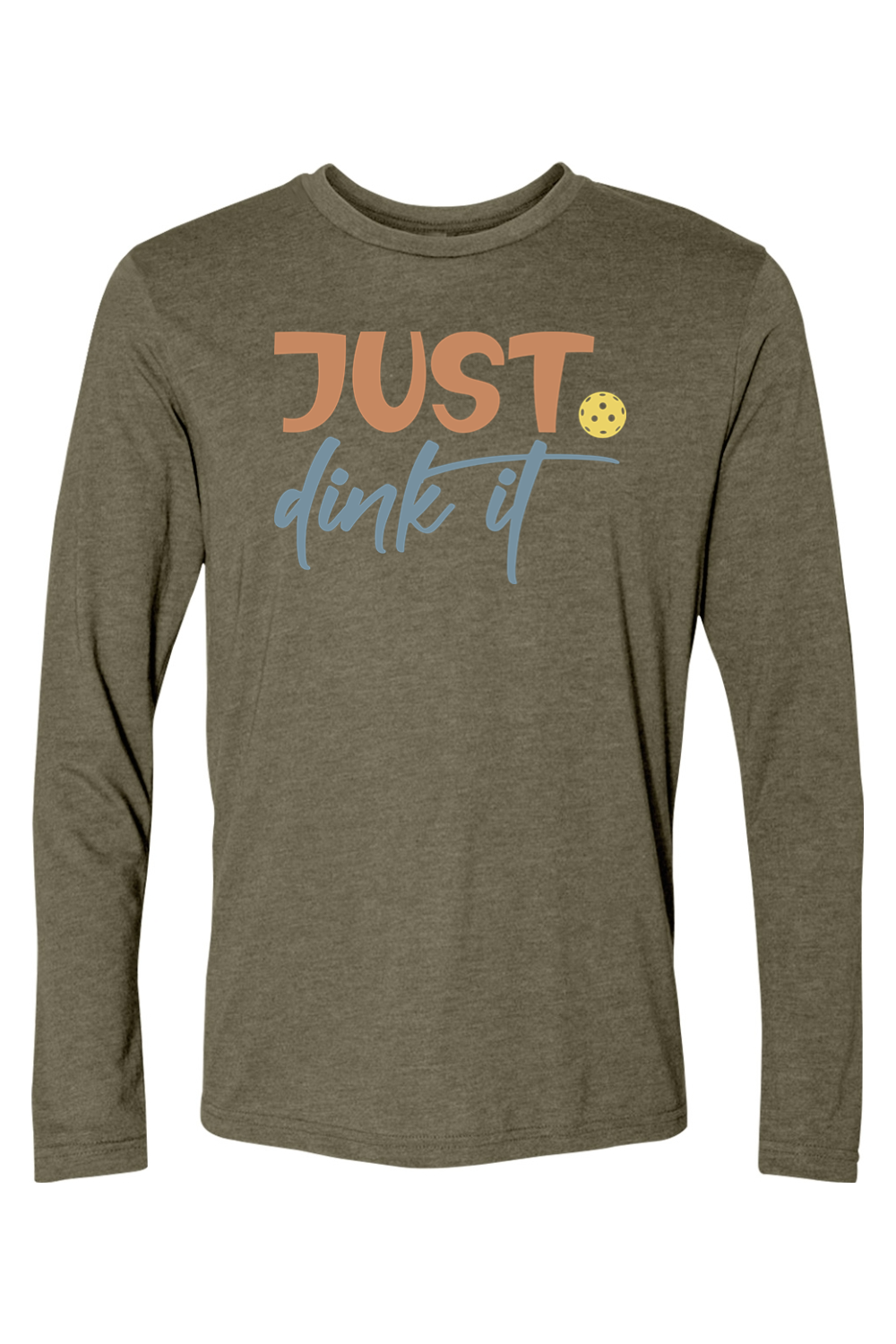 Next Level Triblend Long Sleeve Crew Military Green