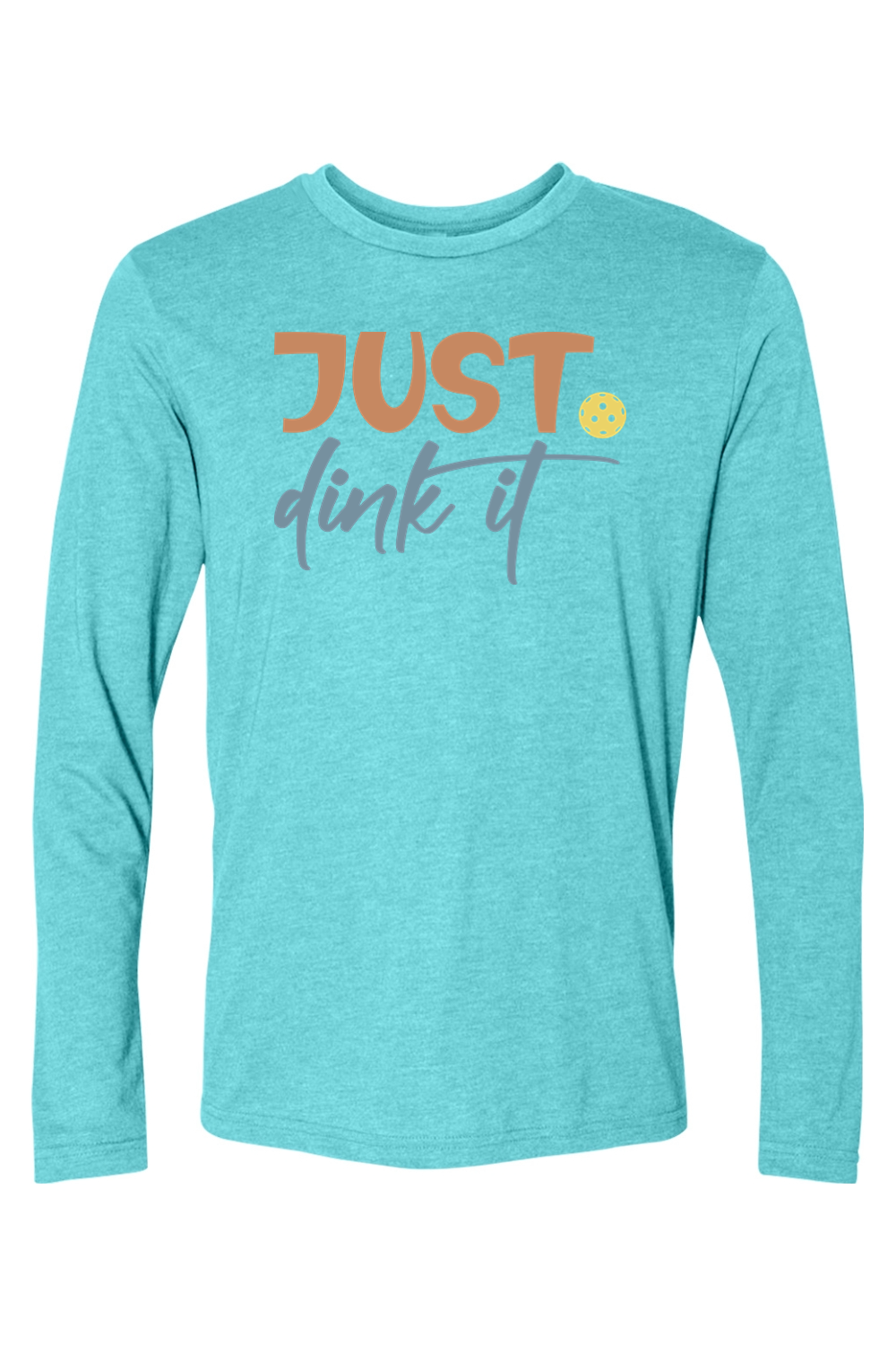 Next Level Triblend Long Sleeve Crew Tahiti Blue