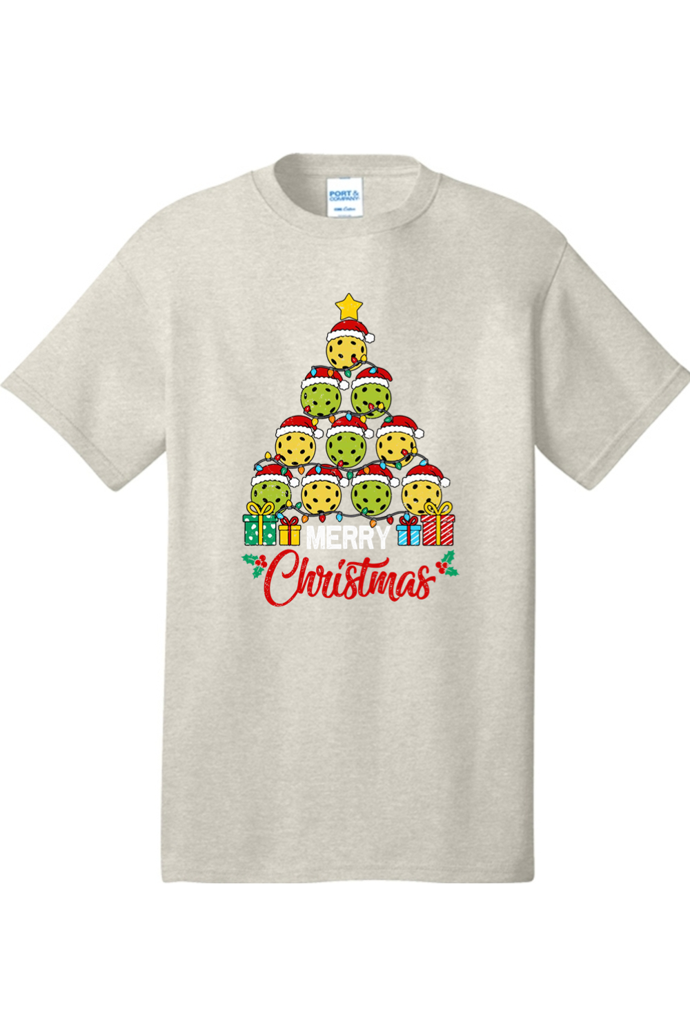 Port & Company Core Cotton Tee Oatmeal Heather