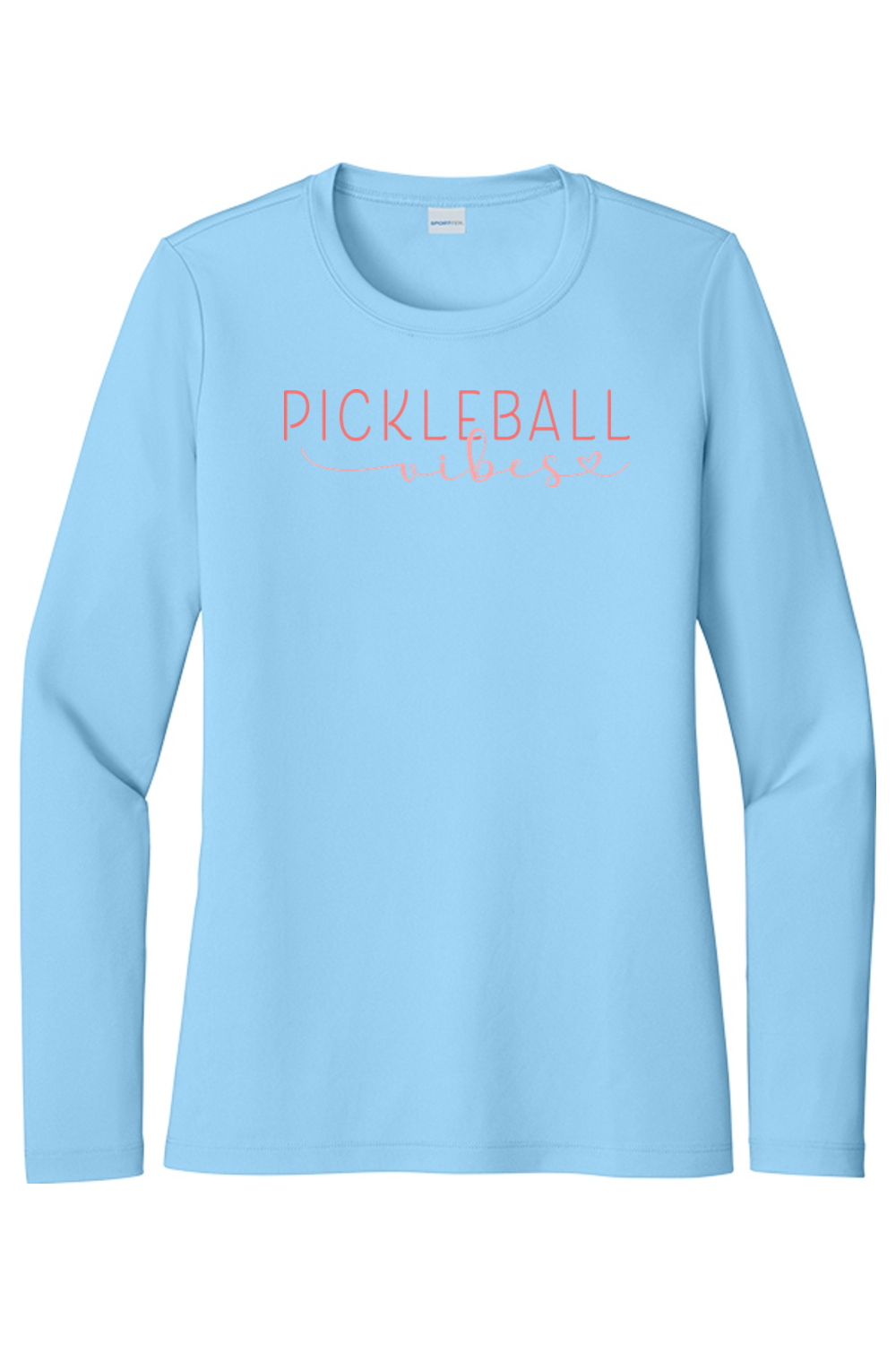 Sport-Tek Ladies Posi-UV Pro Long Sleeve Light Blue