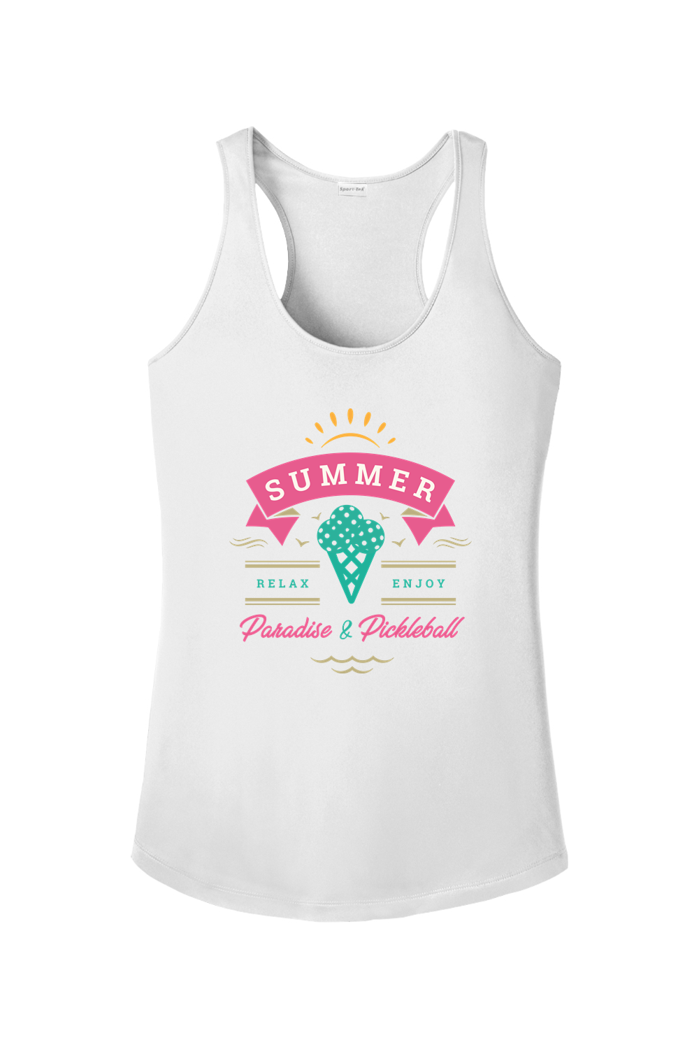 Sport-Tek Ladies PosiCharge Competitor Racerback Tank White