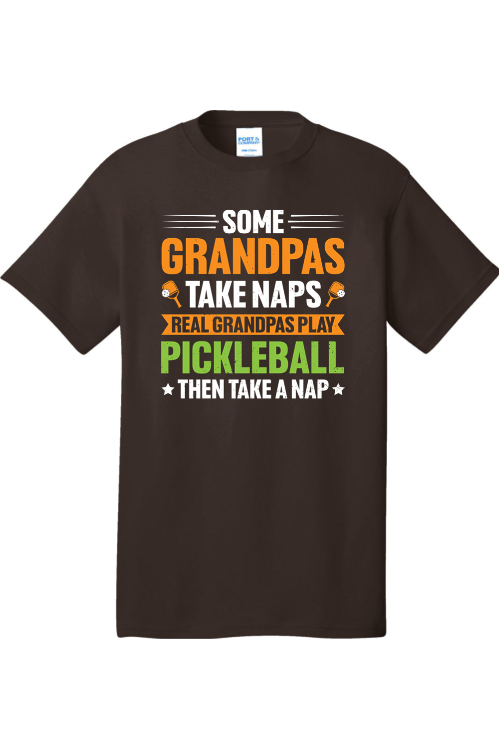 Port & Company Core Cotton Tee Dark Chocolate Brown