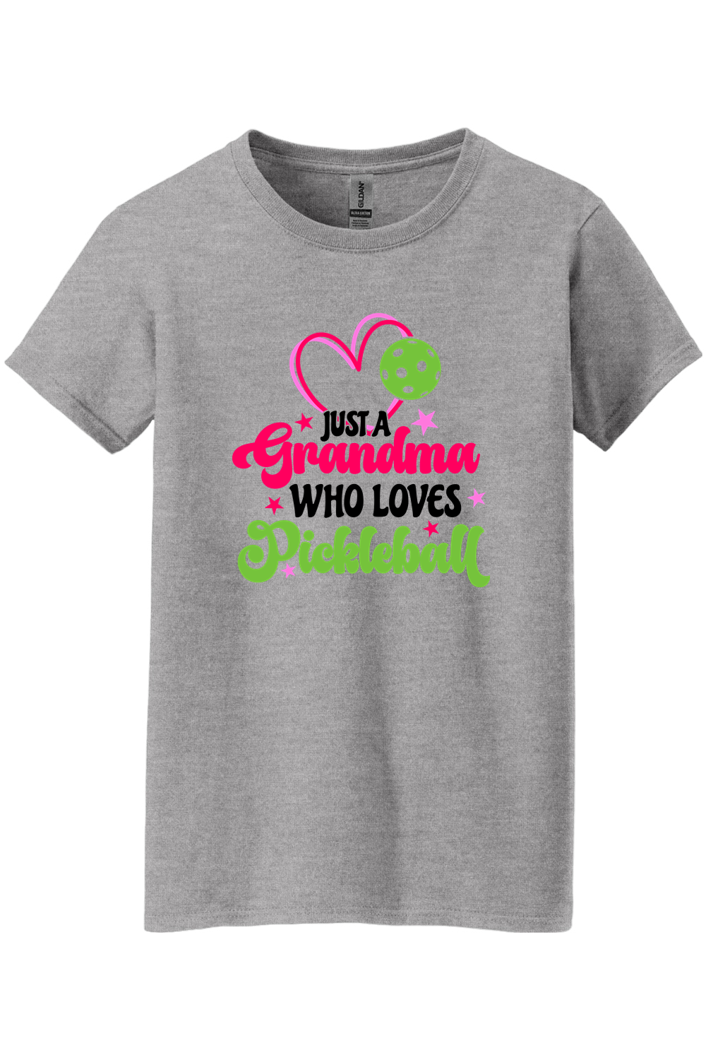 Gildan Ladies Heavy Cotton 100% Cotton T-Shirt Sport Grey