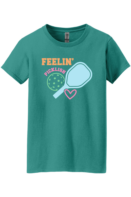 Gildan Ladies Heavy Cotton 100% Cotton T-Shirt Tropical Blue