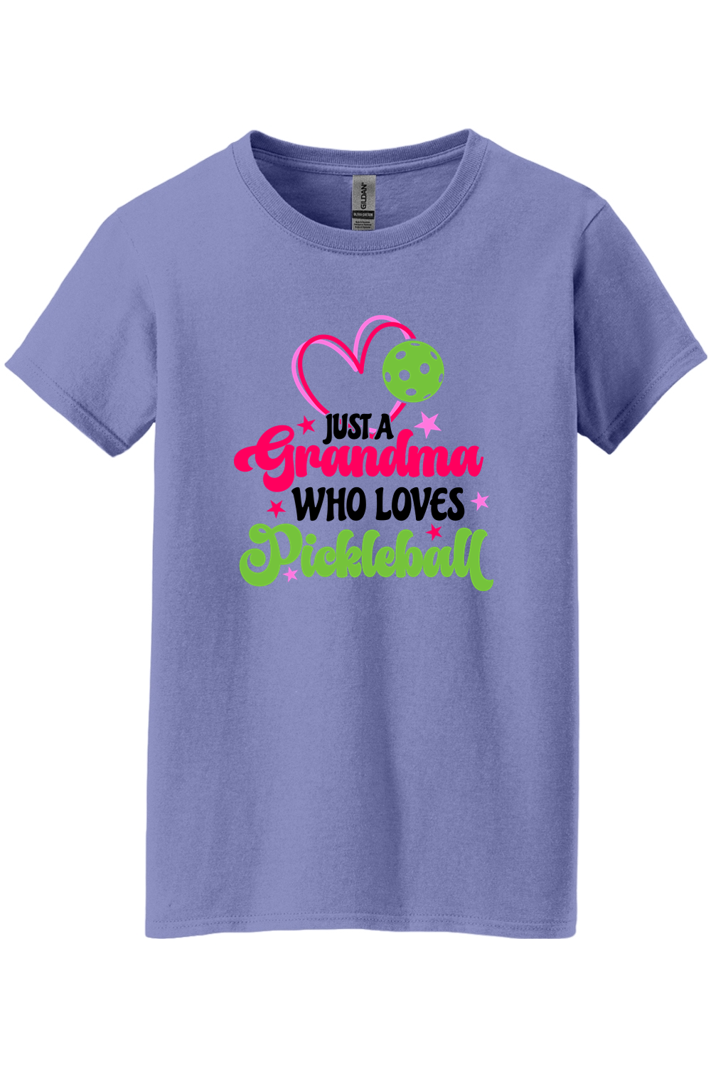 Gildan Ladies Heavy Cotton 100% Cotton T-Shirt Violet
