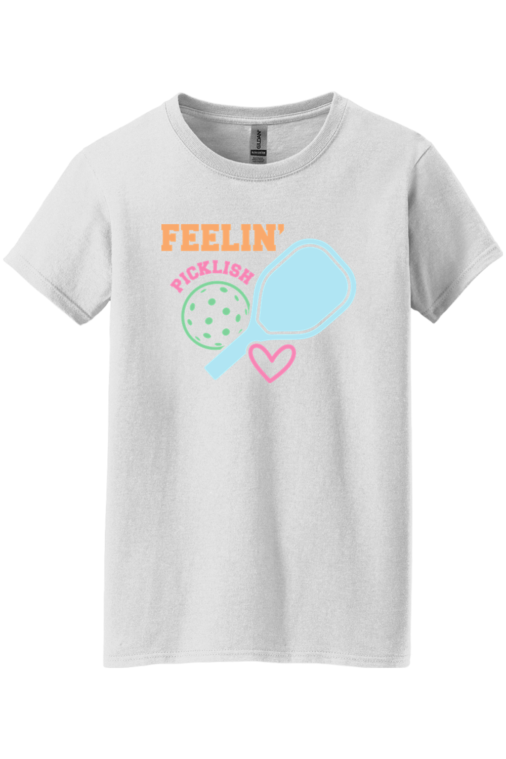 Gildan Ladies Heavy Cotton 100% Cotton T-Shirt White