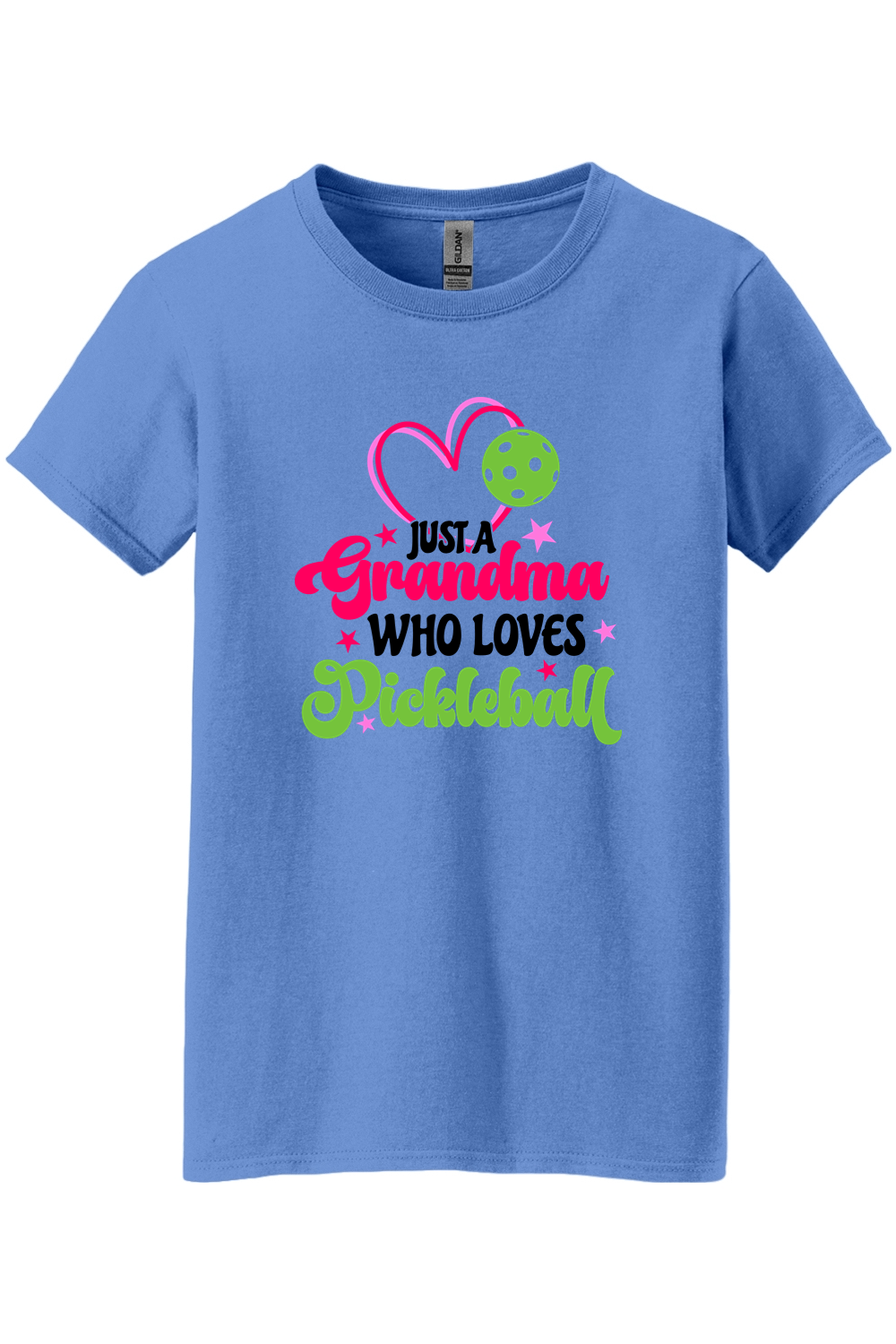 Gildan Ladies Heavy Cotton 100% Cotton T-Shirt Carolina Blue